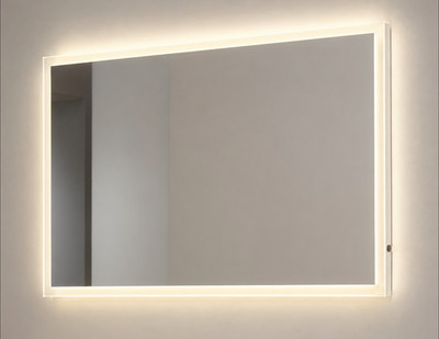 Slim Spiegel mit LED Beleuchtung Neu 140x600mm mit Aluminiumrahmen und Schalter