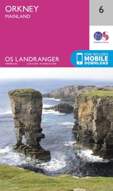 Orkney Map | Mainland | Ordnance Survey | OS Landranger Map 6 | Scotland | Walks | Cycling | Days Out | Maps | Adventure: 006 - Image 3