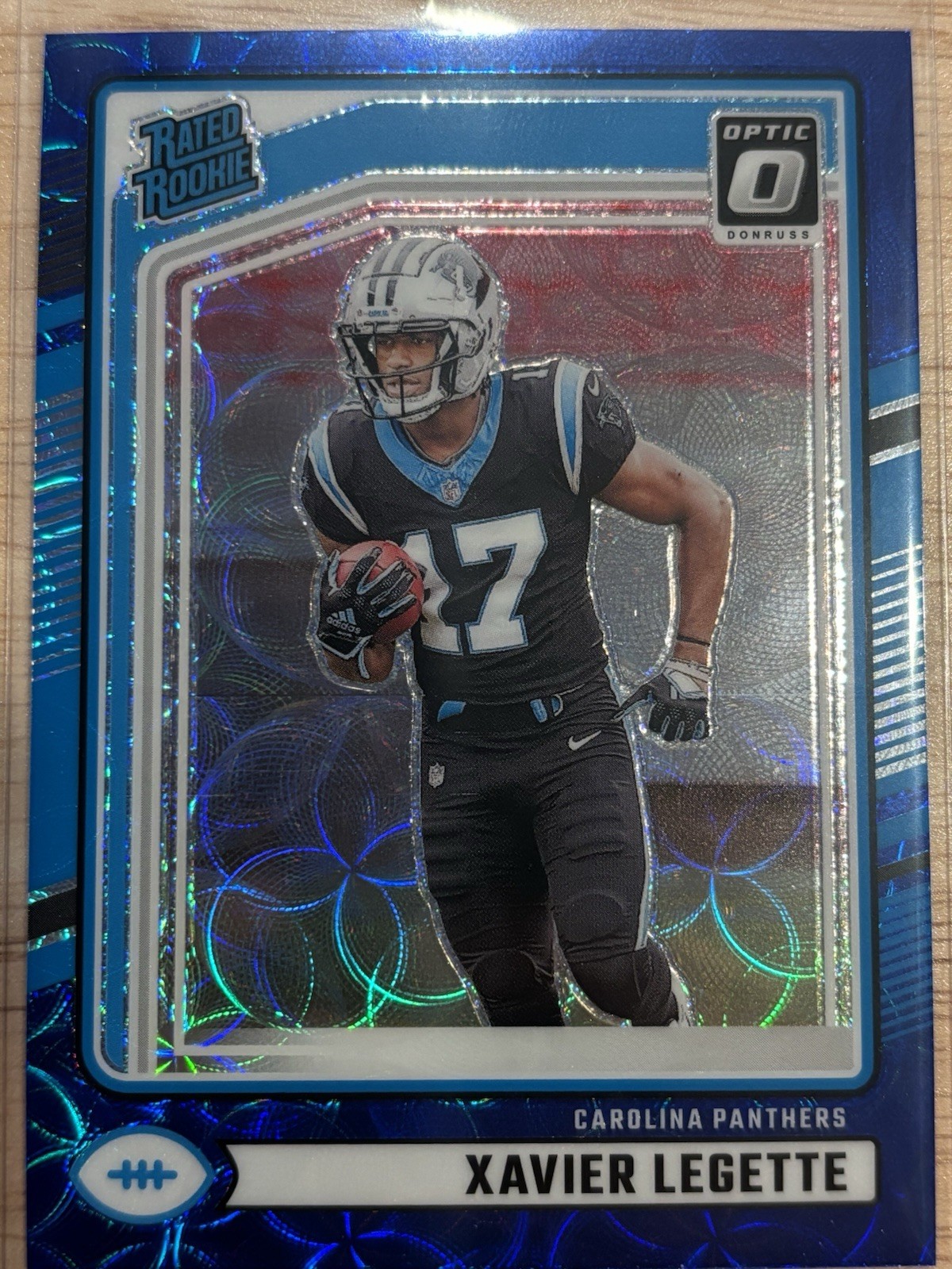 2024 Panini Donruss - Rated Rookie Xavier Legette #323 Optic Preview Blue Scope