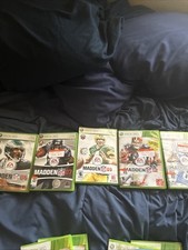 Xbox 360 Sports Game Bundle: Madden Lot 06 07 10 11 12.