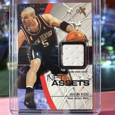 2003-04 E-X - Net ASSETS Jason Kidd #JK-NAJ Game Used New Jersey Nets
