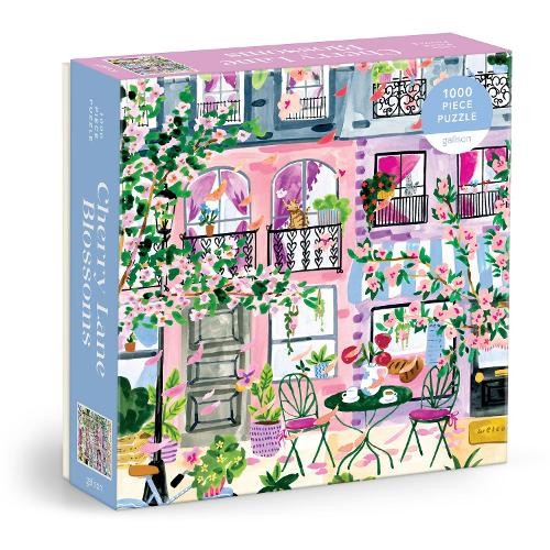Cherry Lane Blossoms 1000 Piece Puzzle Galison - Image 4