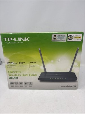 TP-Link Archer C50 AC1200 Wireless Dual Band Router NEW Sealed in Box