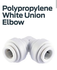 John Guest Speed fit PPO316W-US Equal Elbow 90 Degrees 1/2”x1/2” 100 Ct New