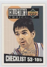 1994-95 Collector's Choice Checklist Silver Foil Signature John Stockton HOF 1f8