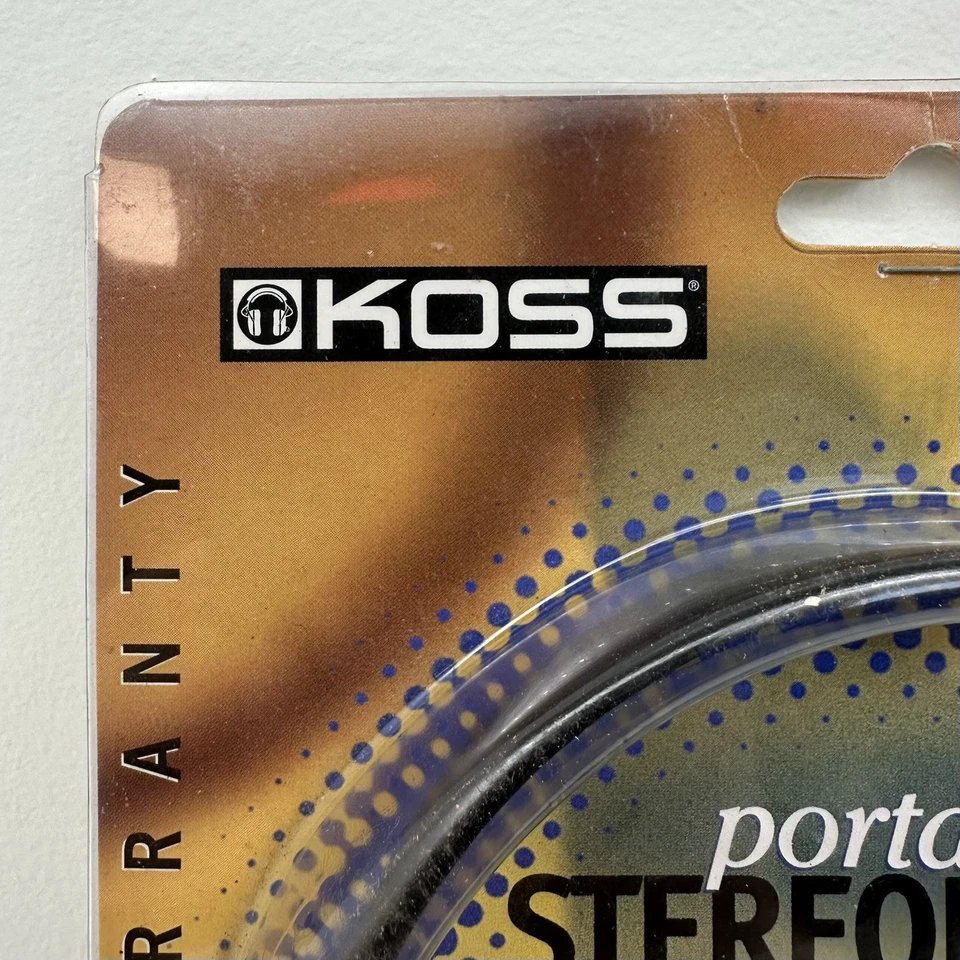 Koss HP-7 Stereophone Headphones Portable Stereophone Original Blister Pack NOS - Image 2 of 4