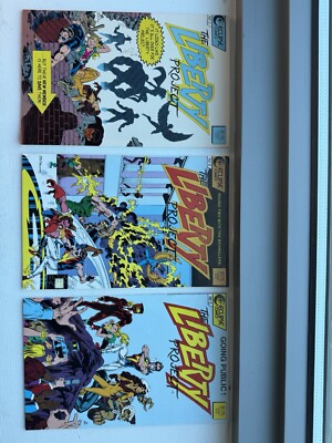 THE LIBERTY PROJECT #3 #4 #5 (1987-1988 ECLIPSE COMICS) LOT OF 3 ALL NM+
