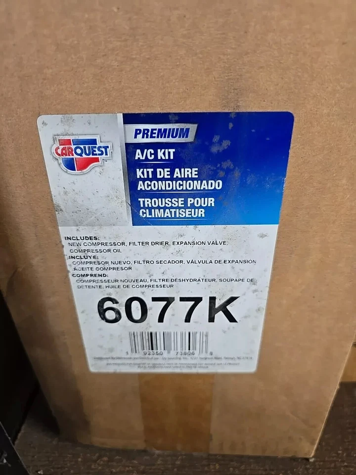 Nuevo kit de repuesto de aire acondicionado Nissan Rogue 2008-2013 6077 k con compresor T98490 Foto 3 de 4