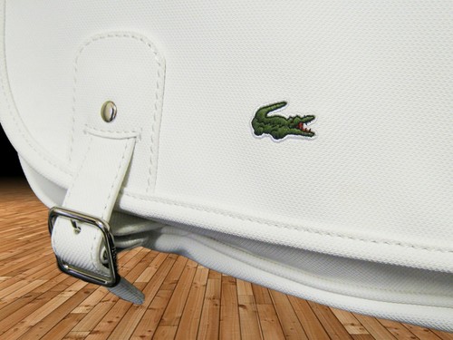 LACOSTE MESSENGER BAG Women's Satchel Vintage N26 ED Classic 15 Ivory NEW - Picture 4 of 11