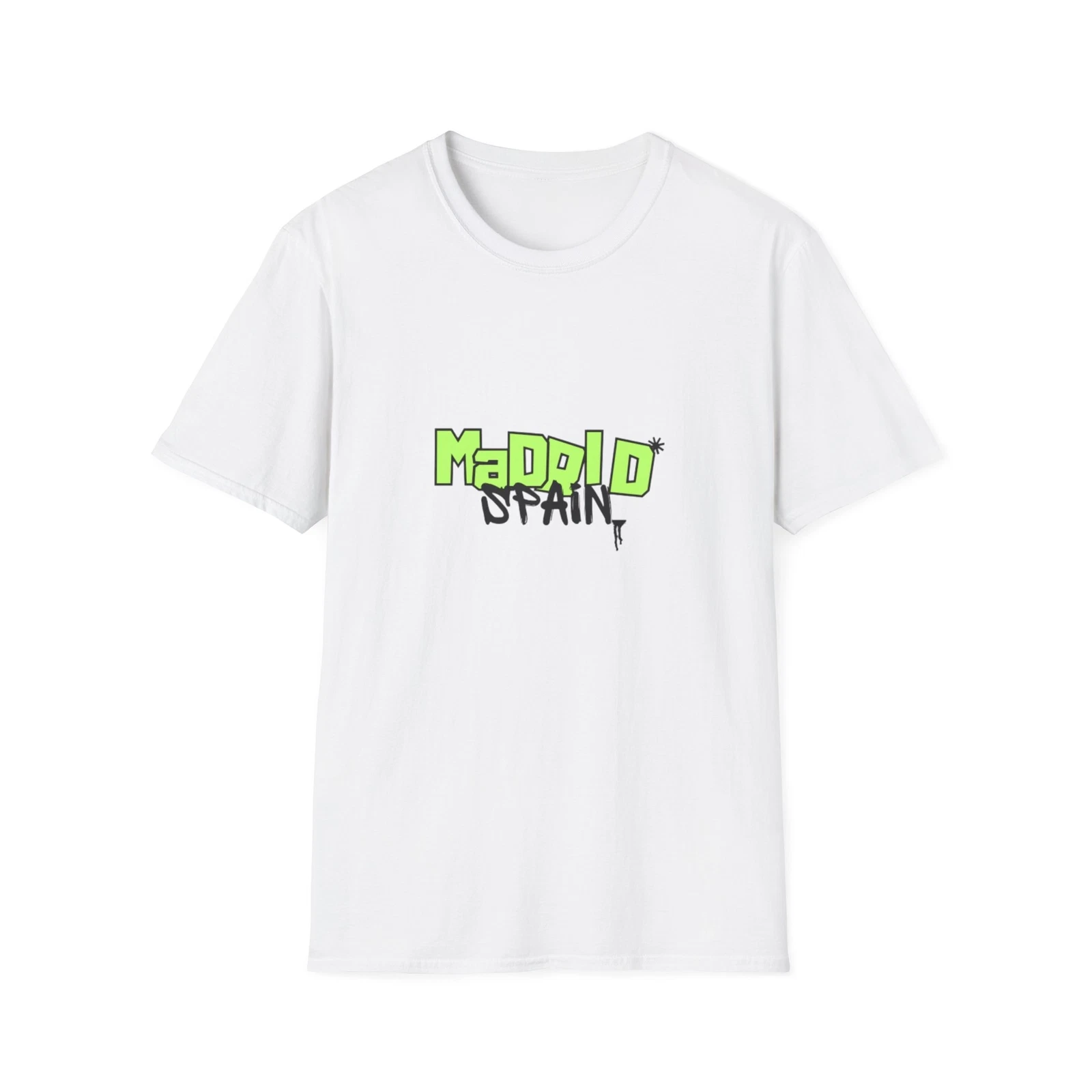 Maddid Spain Graphic T-Shirt, Trendy Tee for Travelers, Summer Casual Wear, Gift