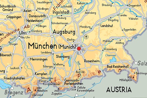 Deutschland Karte Geographische Karte Englisch Kunstdruck Bild Poster Politische - Picture 3 of 20