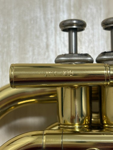 Jupiter JPT-416 Taschentrompete Gold mit Hartschalenkoffer und Mundstück - Bild 5 von 24