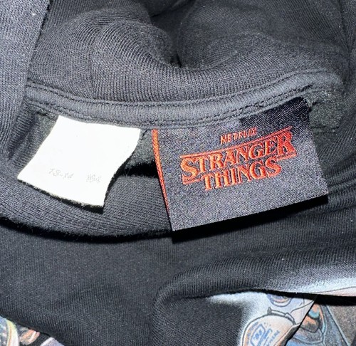 ZARA Stranger Things Pullover Hoodie Kids Size 13-14 Black - Picture 3 of 3