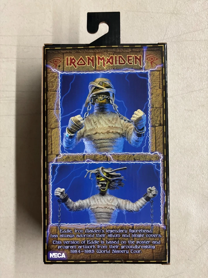 Figura de acción Neca Iron Maiden Powerslave momia Eddie estilo retro vestido 8" Foto 2 de 4