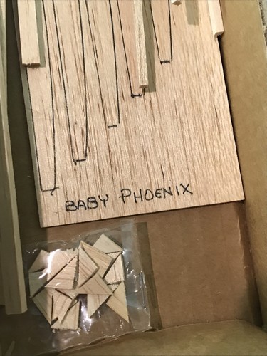 Vintage Jasco Baby Phoenix RC Model Airplane Balsa Wood Kit - Picture 6 of 12