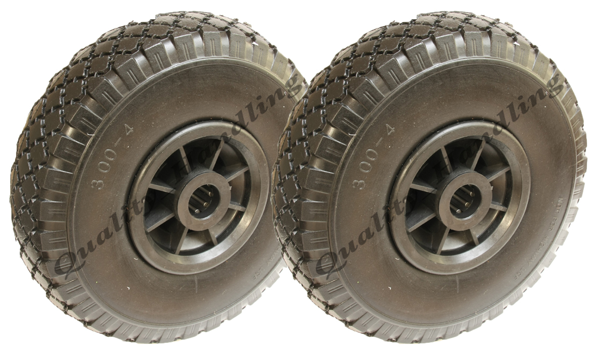 Parnells 10" 260X85mm Puncture Proof - Flat Free 25Mm Roller Bearing - Set Of 2 - Image 2