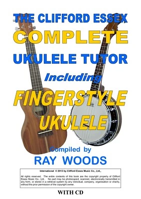TUTOR DE UKELELE Y UKELELE-BANJO CLIFFORD ESSEX + CD. CABLE ESPIRAL ENCUADERNADO A4 58 PÁGINAS