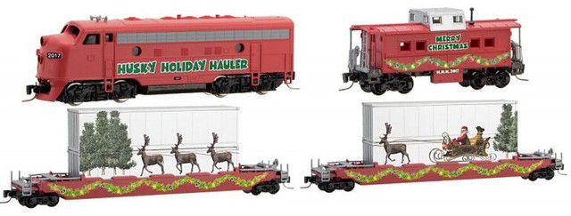 z scale christmas train sets