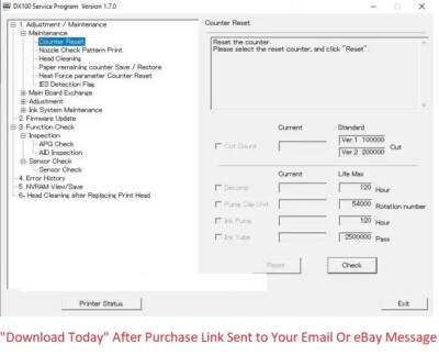 Service Program Epson SL-D700 Include Service Manual & Unlimited Key Gen