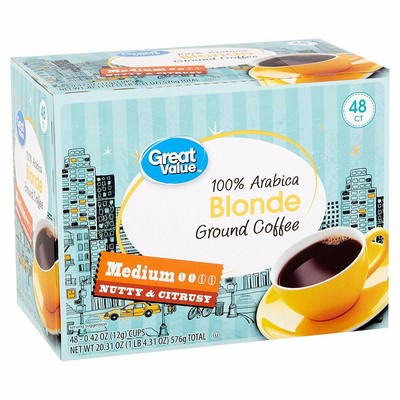 Great Value Blonde Single Serve Cups 