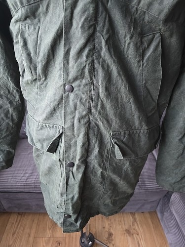 Tayberry & Co Waxed Jacket Size Small Green Men's - Picture 3 of 24