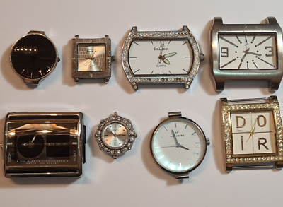 Ladies watch LOT of 8 watches all working no straps good  display picture 1