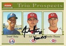 Josh Hall autographed Baseball Card (Reds) 2004 Fleer Tradition Prospects #478