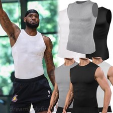 Mens Quick Dry Vest Fitness Muscle Tank Tops Sleeveless Workout Sports Shirt Gym