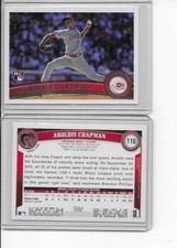 2011 Topps Aroldis Chapman Rookie Cincinnati REDS - CUBS - YANKEES