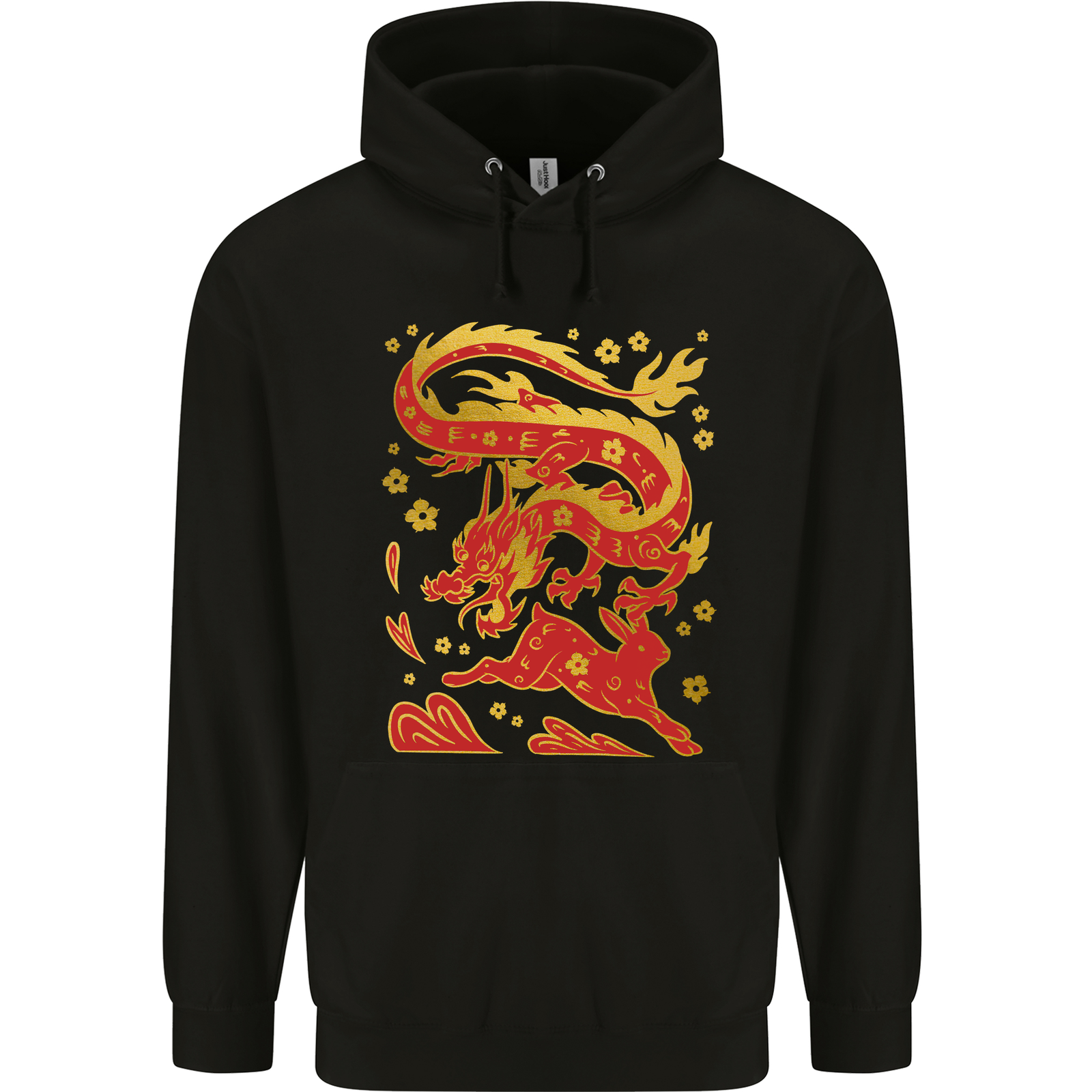 Chinese New Year Dragon Rabbit 80 Cotton Mens Hoodie
