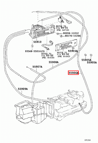 Genuine Toyota LandCruiser 79 78 Series VDJ HZJ Heater Direction Control Cable - Picture 7 of 9