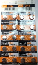 20 PACK LR44 MAXELL ALKALIN A76 L1154 AG13 357 (GOOD EXPIRE 10/32) FREE TRACKING