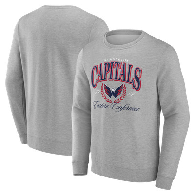 Men's  Gray Washington Capitals Reign Supreme Pullover Sweatshirt