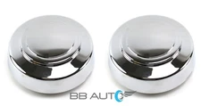 2 NEW 95-14 FORD E150 E250 E350 VAN 2WD CHROME FRONT WHEEL CENTER CAPS SET PAIR