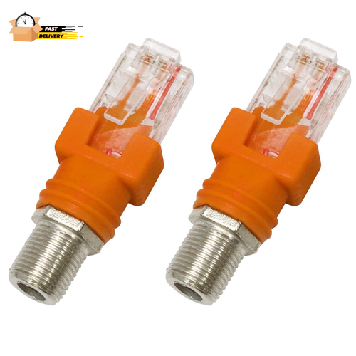 2 Pack F Female to RJ45 Male Coaxial Barrel Couplers Adapters RF to RJ45 Conver - Picture 7 of 12