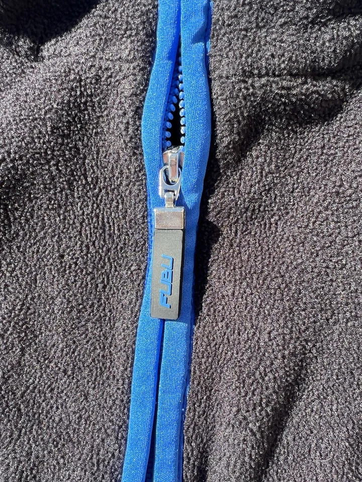 Винтажный FUBU Sports флис полный молнии мужской размер средний подходит как XL 1990-х Y2K - Изображение 3 из 4