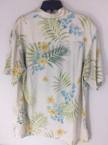 Tommy Bahama Hawaii Camp Sport Hemd Herren Medium 100 % Seide kurze Ärmel gebraucht, in einwandfreiem Zustand - Bild 5 von 7