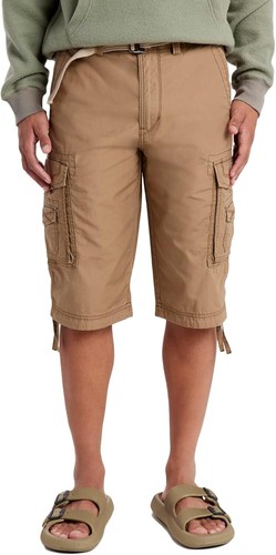 Men's Belted Cargo Shorts Big Tall Reg Sizes Messenger Style Adjustable Pocket - Picture 6 of 29