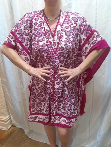 Tunic Mini Dress Caftan Kaftan Top Dashiki Beach Poncho Kimono S M L XL 1x 2x  - Picture 9 of 29