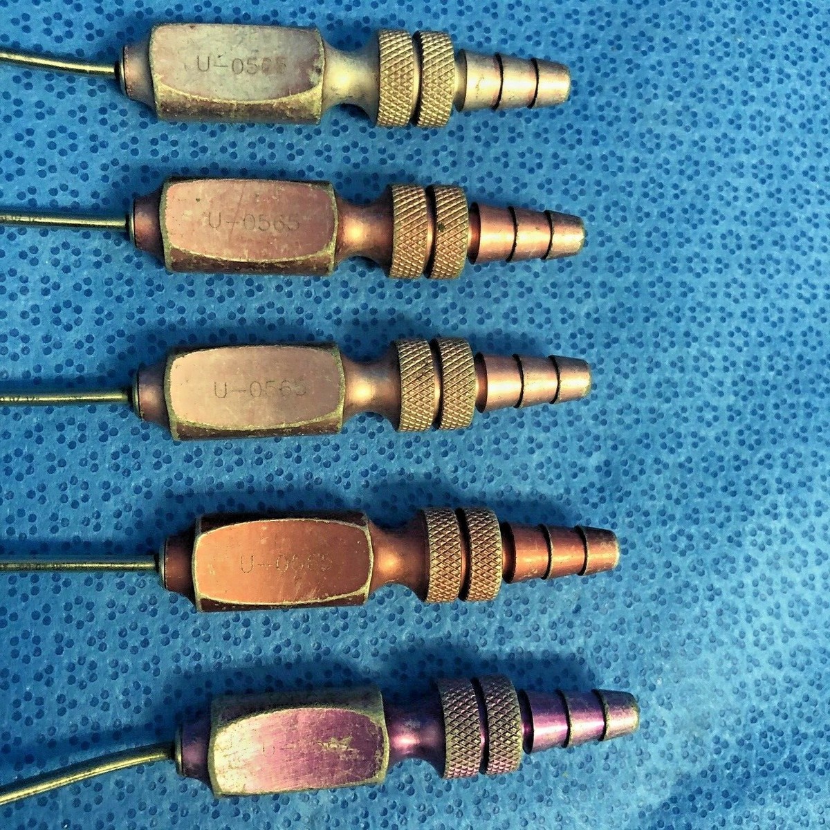Lot of 5 V.Mueller U-0565 Taka Suction Tubes Spine Neuro