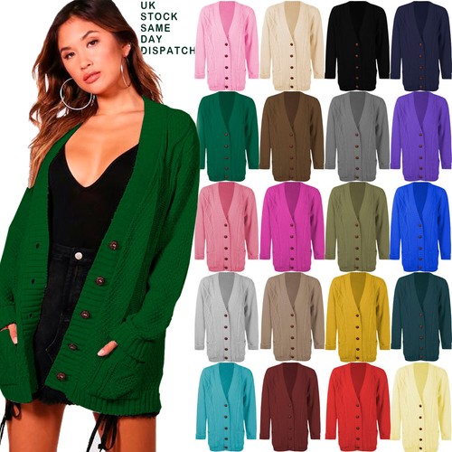 Grandad Cable Knit Cardigan chunky 