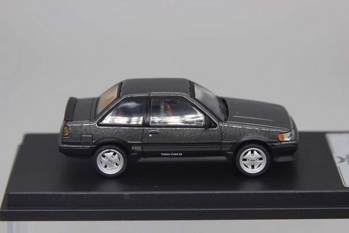 DCT 1/64 Scale Toyota Corolla LEVIN 1983 Grey Diecast Car Model