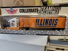 Collegiate Team Collectible 2001 White Rose Collectible Illinois Semi Truck 10"
