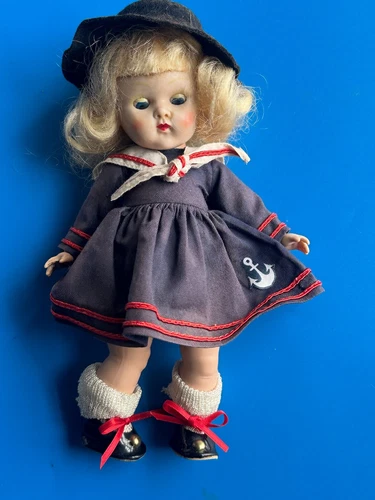Cute 1950s Vogue Ginny Strung Doll in Sailor Dress