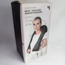 Sharper Image Shiatsu Neck and Shoulder Deep Rolling Massage With Heat EUC