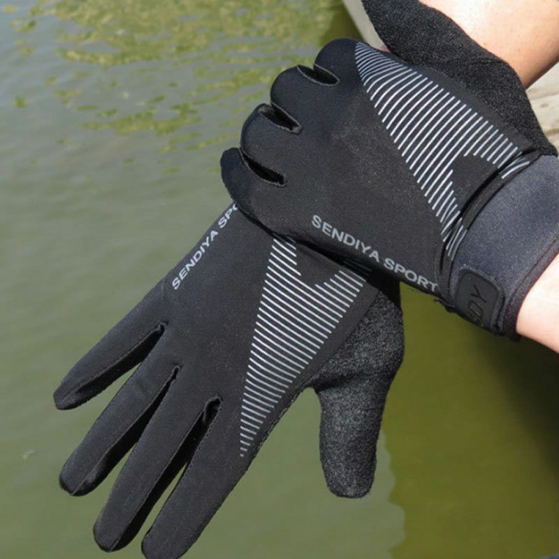 Full Finger Cycling Gloves Gel Pad Mountain Bike Outdoor Touchscreen Gloves T17