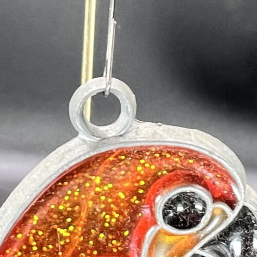Faux Stained Glass Style Parrot Suncatcher Tropical Ornaments Hanging Vintage - Picture 2 of 6