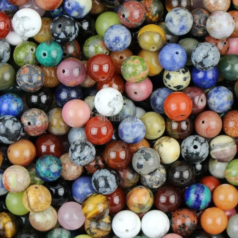 1000 Round Natural Mix Gemstones Beads at Rs 35000/kg in Gurugram