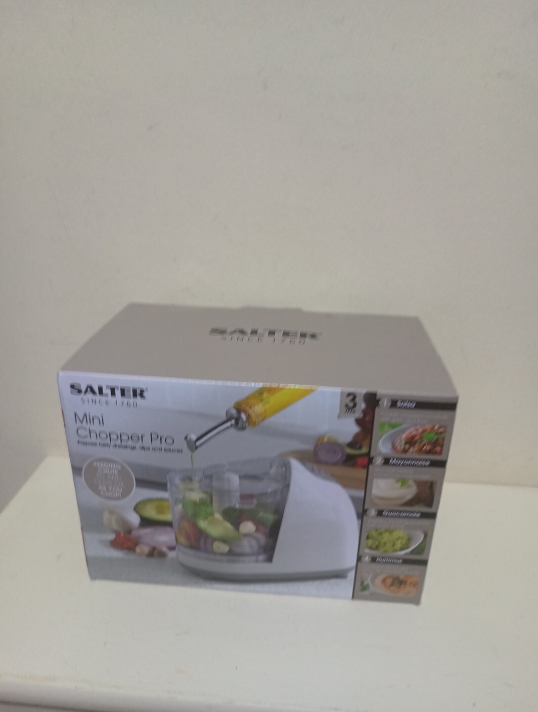 Salter Mini Food Chopper Pro Electric Processor EK2182 ONE TOUCH