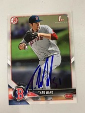 Thad Ward 2019 Signed Bowman Boston Red Sox 